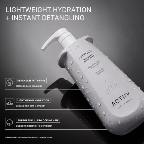 Actiiv Recover Unisex Thickening Conditioner For Fuller Hair 16 Fl Oz