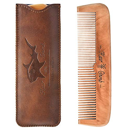 Menesia Wooden Hair Comb For Men And Boys Wood Beard Comb