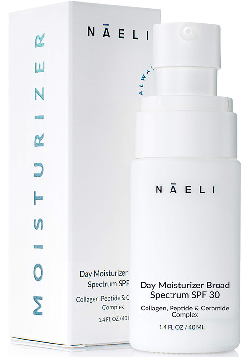Naeli Face Moisturizer With Spf 30 Anti Aging Collagen And Peptide Cream Reduces Wrinkles Lightweight Skin Hydration With Hyaluronic Acid