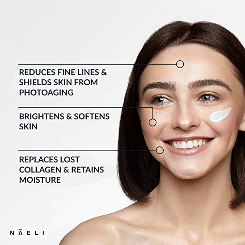 Naeli Face Moisturizer With Spf 30 Anti Aging Collagen And Peptide Cream Reduces Wrinkles Lightweight Skin Hydration With Hyaluronic Acid