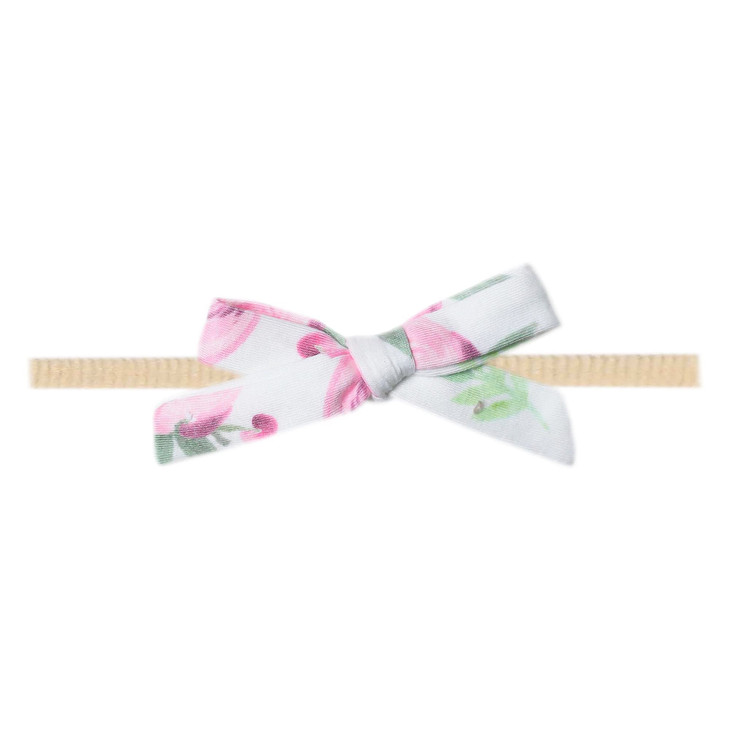 Copper Pearl Ribbon Baby Bows Headbands For Baby Girls Newborn Headband Bows Infant Hair Bows For Baby Girl Nylon Baby Girl Bows And