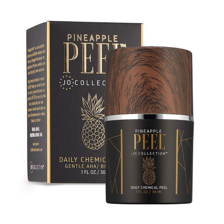 Jo Collection Pineapple Peel Leave On Night Time Exfoliating Serum With Glycolic Acid Retinol And Salicylic Acid Aha Bha Chemical Peel For