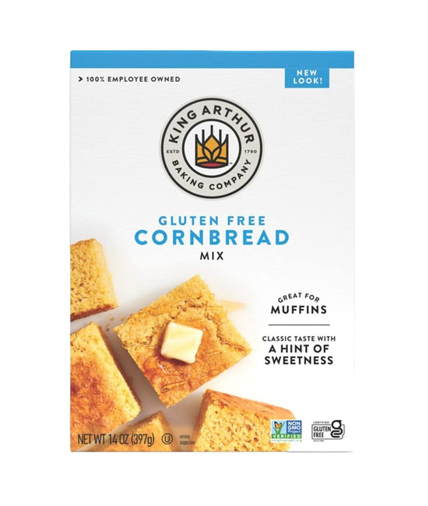 King Arthur Gluten Free Cornbread And Muffin Mix 14 Ounces Pack Of 6