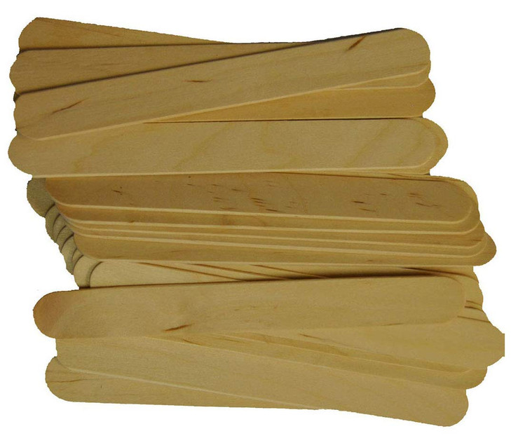 Spa Stix Large Jumbo Waxing Sticks 6 X 3 Per 4 Pack Of 100 Jumbo Sticks