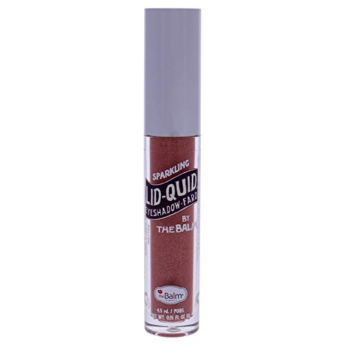 Thebalm Lid Quid Sparkling Shimmering Liquid Eyeshadow Liquid Highlighter Eye Makeup Long Wearing Buildable Travel Size Bellini 1.1 Ounces