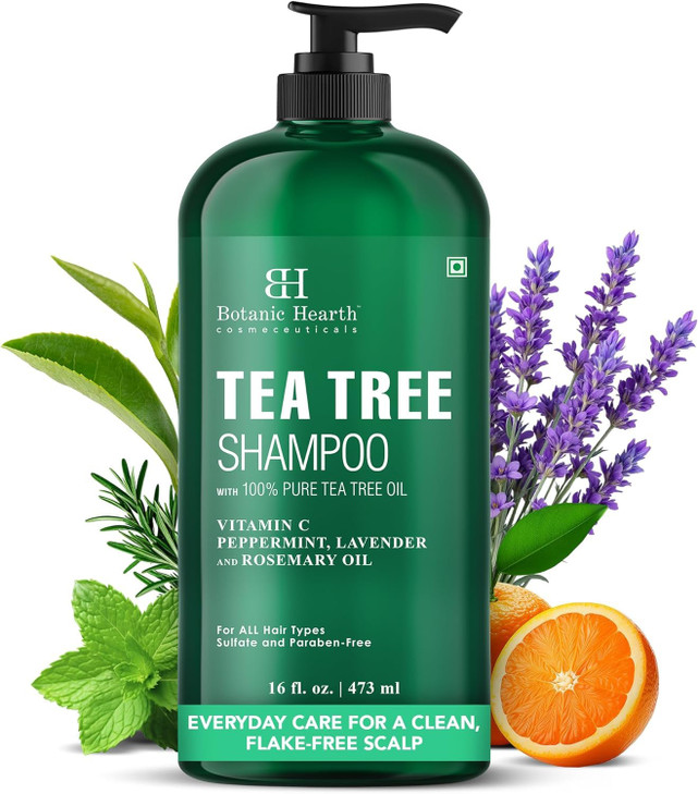 Botanic Hearth Tea Tree Shampoo For Men And Women 16 Fl Oz