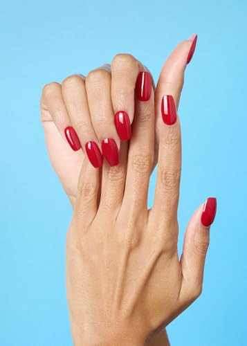 Ohora Semi Cured Gel Nail Strips Red Solid N Addict