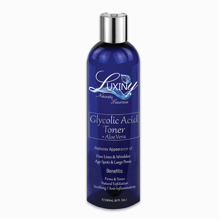 Glycolic Acid Toner An Aha Bha Facial Toner 8 Oz With Organic Alcohol Free Witch Hazel Hydrating Acne Toner Pore Minimizer Skin Exfoliator