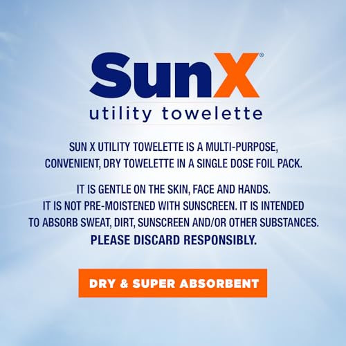 Coretex Sun X 50 Broad Spectrum Sunscreen Packets And Dry Towels Duo Kit Pack Of 25 Paraben Oxybenzone Octinoxate And Oil Free Sunscreen No