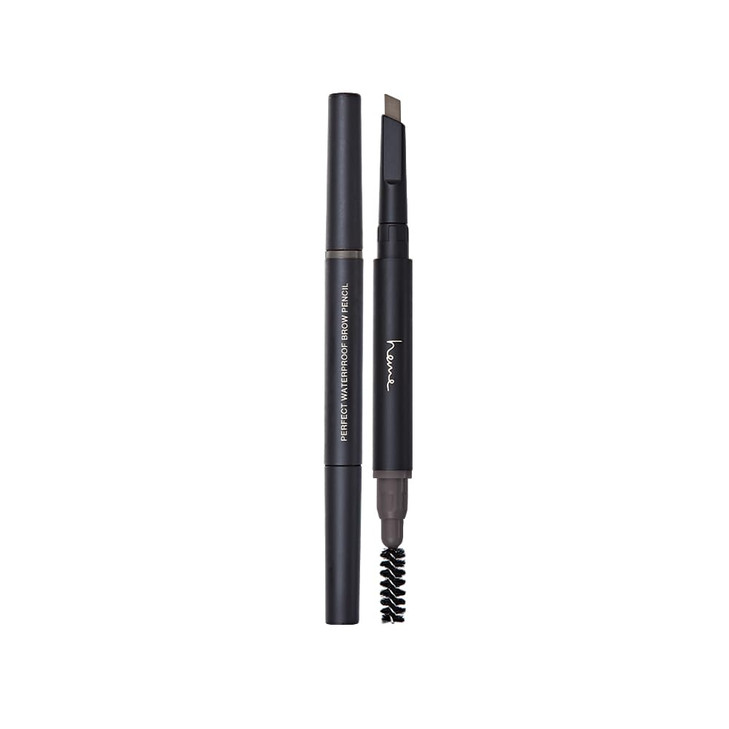Heme Perfect Waterproof Brow Pencil Charcoal Grey 0.02 Oz Silky Eyebrow Gel Pen And Sweat Resistant And Retractable Slanted Tip Design