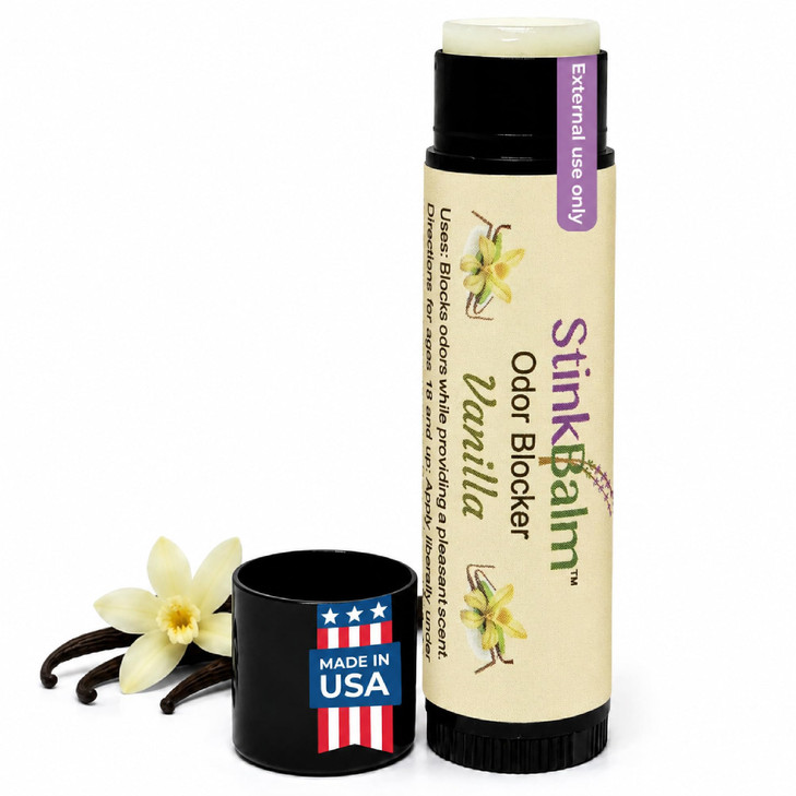 Stinkbalm Vanilla Under Nose Odor Masking Balm For Work Travel And Daily Use
