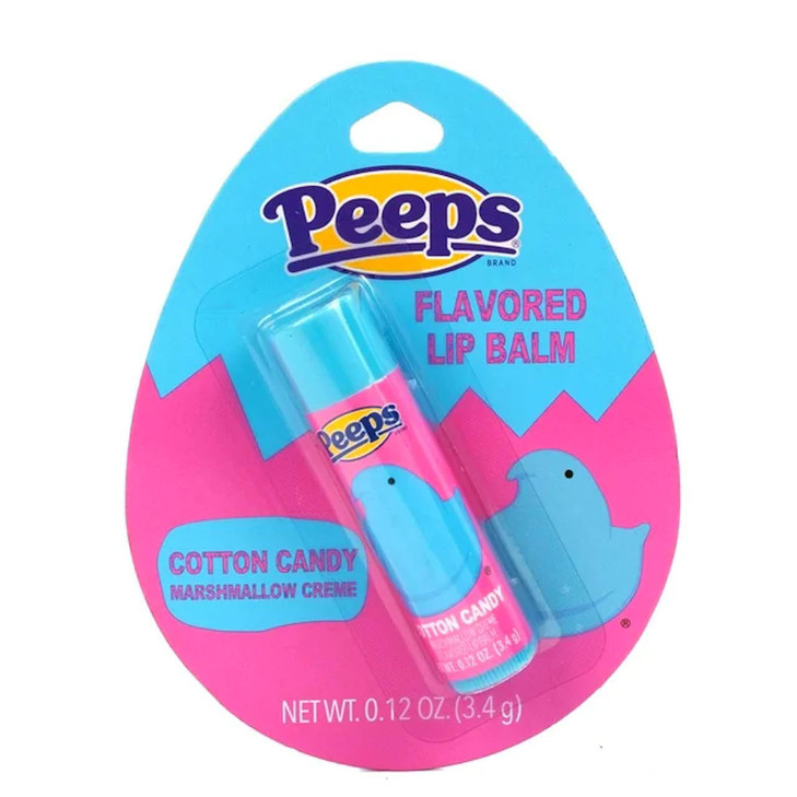 Peeps 1 Easter Candy Flavored Lip Balm Cotton Candy Marshmallow Creme Net Wt. 0.12 Oz 3.4 G
