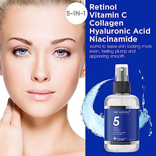 5 In 1 Face Mist With Retinol Vitamin C Collagen 4 Fl Oz 120 Ml