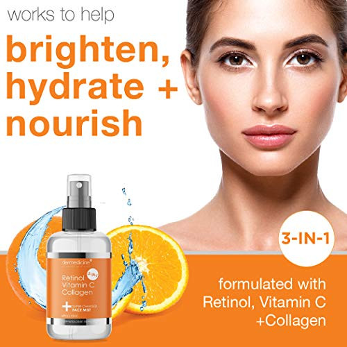 Anti Aging Face Mist With Retinol Vitamin C Collagen 4 Fl Oz 120 Ml