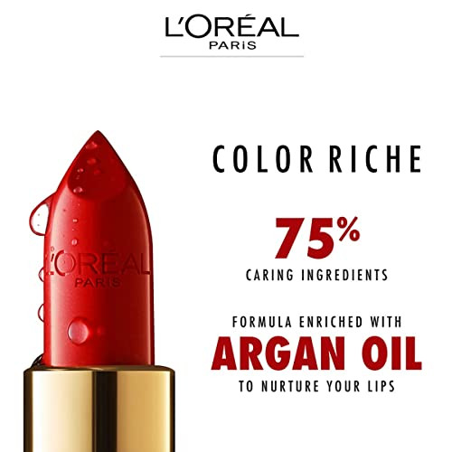 L Oreal Paris Colour Riche Original Creamy Hydrating Satin Lipstick With Argan Oil And Vitamin E Montmartre 1 Count