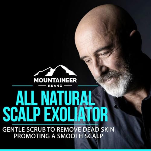 Mountaineer Brand Natural Bald Head Exfoliator With Fresh And Natural Scent Scalp And Face Exfoliating Scrub Bald Head Care For Men Made In