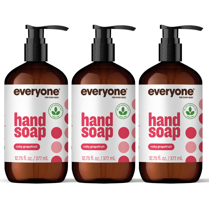 Everyone Liquid Hand Soap Ruby Grapefruit 12.75 Oz 3 Pack