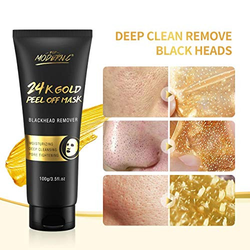 24K Gold Peel Off Face Mask Blackhead Remover Mask Gold Facial Mask