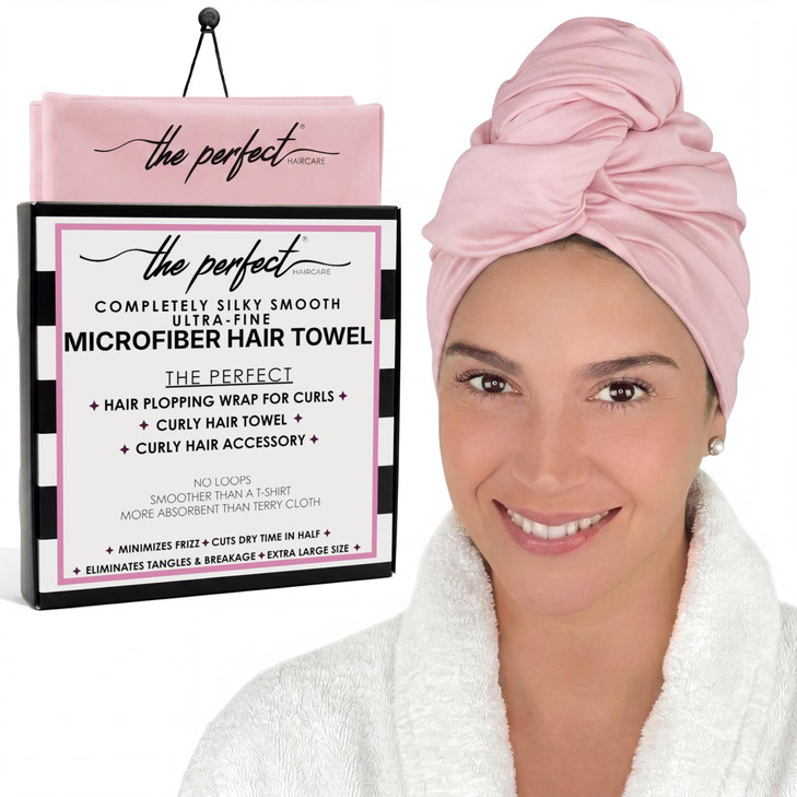 Microfiber Hair Towel Wrap For Women Large Fast Drying Hair Towel With Patented Clip Anti Frizz Super Absorbent Silky Smooth Microfiber