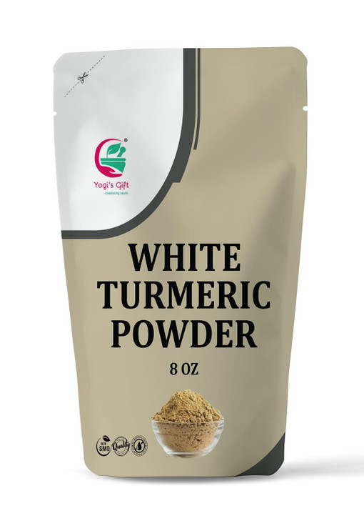 White Turmeric Powder For Skin Care 8 Oz No Staining Aka Kapoor Kachri And Hedychium Spicatum 100 Percent Herbal Skin Care By Yogi S Gift