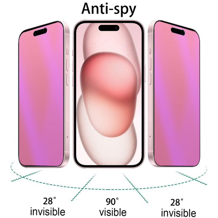 BWEDXEZ 2 Pack Matte Anti-Blue Privacy Tempered Glass for iPhone 14 Pro Max/15 Plus/16 Plus - Anti-Glare, Anti-Spy Screen Protector Film - Electropla