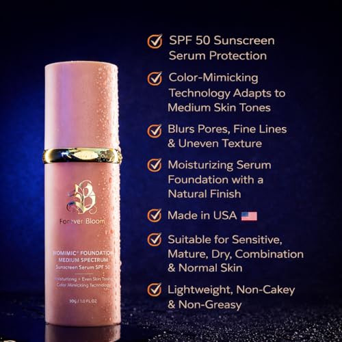 Forever Bloom Biomimic 4 In 1 Color Changing Foundation Spf 50 Medium