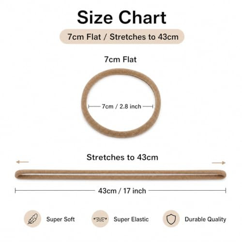 100 Pack Bulk Super Soft Stretchy Elastic Nude Skin Color Nylon Headbands Bow Khaki Brown Ivory Skinny Slim Turban Headwrap Hair Ties