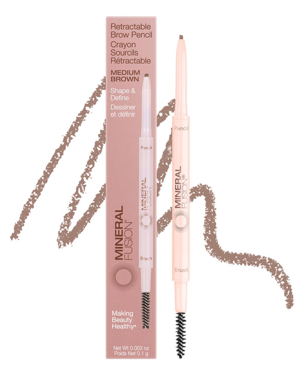 Mineral Fusion Retractable Brow Pencil Medium Brow 0.1 Gram