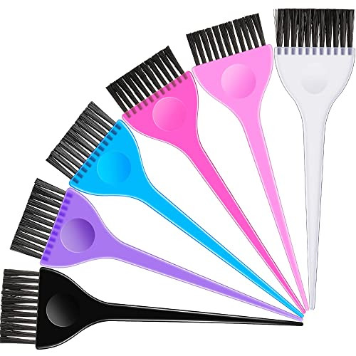 Boao 6 Pcs Hair Dye Brush Color Applicator Brush For Hair Salon 6 Colors