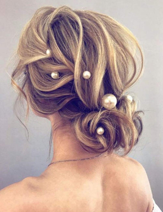 Aimimier Bridal Faux Pearl Hair Pins 10 Pcs Large Ivory Faux Pearl Bobby Pins Wedding Hair Piece Prom Party Festival Hair Accessories For