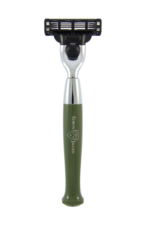 Edwin Jagger Diffusion Series Gillette Mach3 Chrome Plated Razor Green