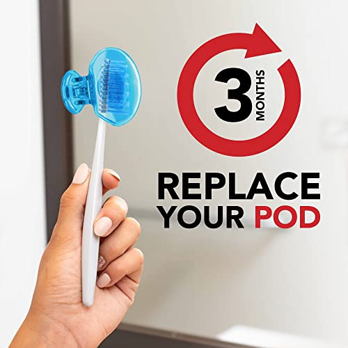 Steripod Clip On Toothbrush Protector Multicolor 8 Count