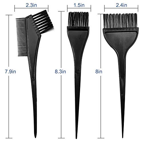 Moonmini Hair Dye Color Brush And Bowl Set Black