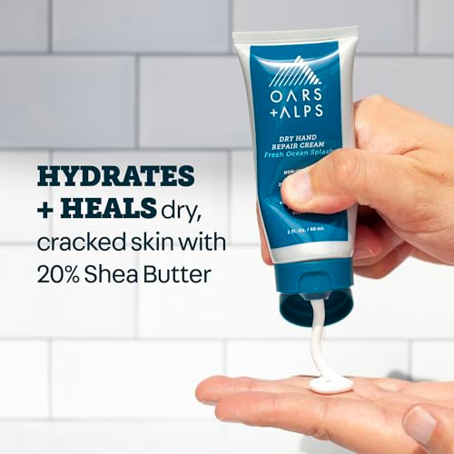 Oars Plus Alps Dry Hand Repair Cream Mens Hand Lotion Shea Butter 2 Fl Oz