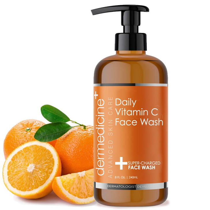 Vitamin C Face Wash With Retinol Daily Cleanser 8 Fl Oz 240 Ml