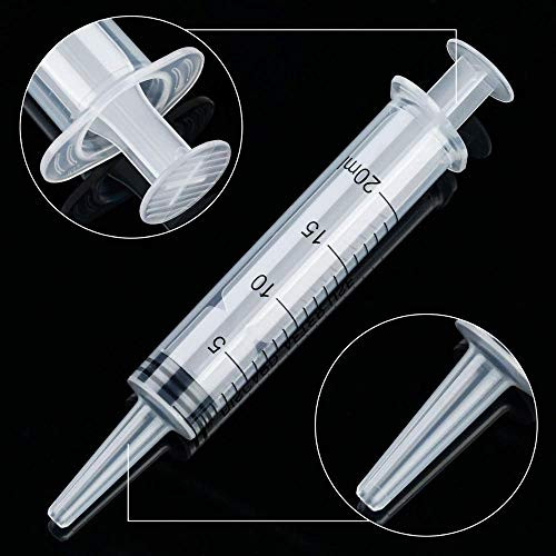 Akiro 20Pcs Empty Refillable 10Ml Mini Clear Lip Gloss Balm Cosmetic Containers With Syringe For Diy Lip Gloss