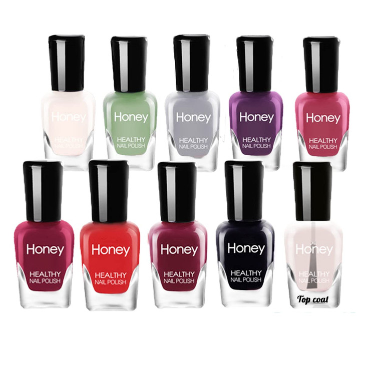 Tophany Non Toxic Easy Peel Off Fast Dry Nail Polish Set For Pack Eco Friendly And Organic Water Based Nail Polish For Women And Teens 10
