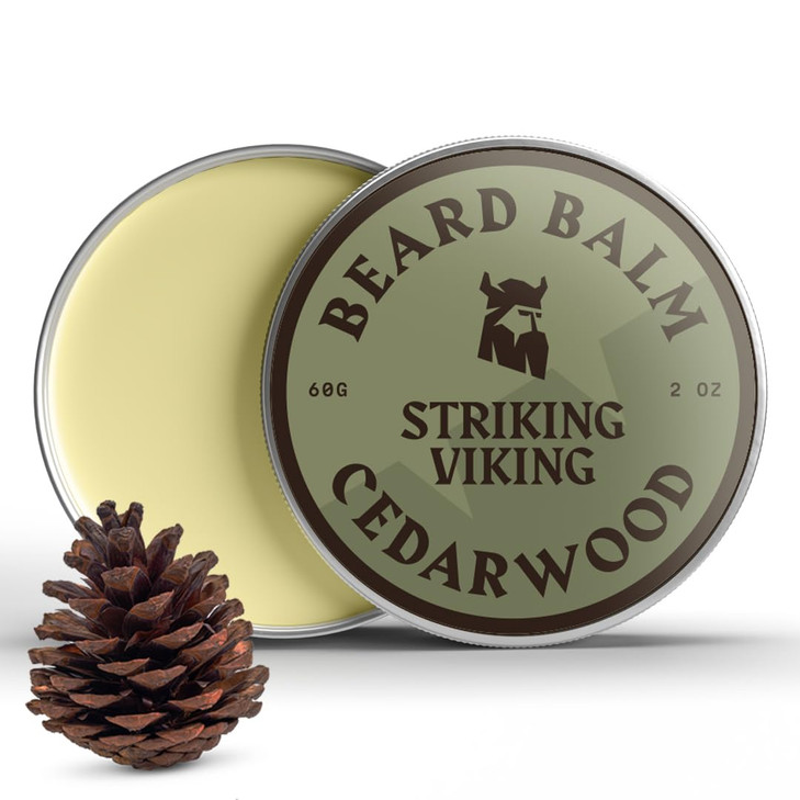 Striking Viking Beard Balm For Men 2 Oz Cedar Scent