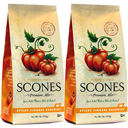 Sticky Fingers Bakeries English Scone Mix Pumpkin Spice Just Add Water Mix And Bake. Makes 12 Scones Pack Of 2
