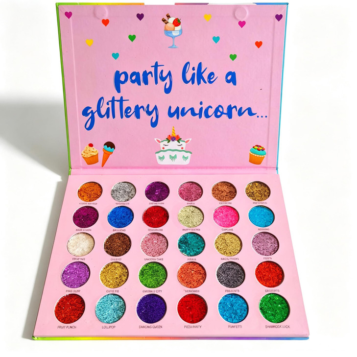 Abelyn Sparkly Glitter Eyeshadow Palette Makeup Gift For Women Party