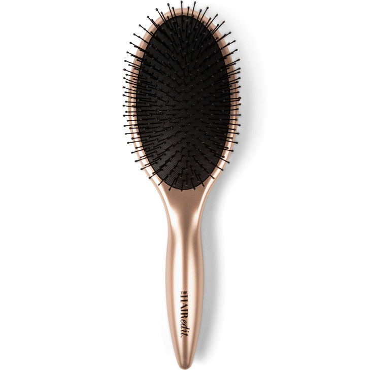 The Hair Edit Smooth And Polish Detangling Hair Brush Wet Or Dry Hair Gold