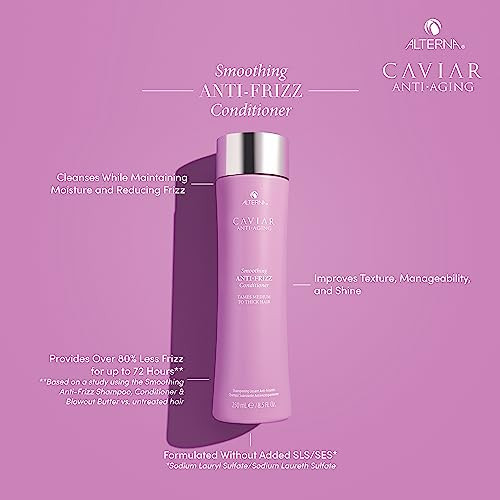 Alterna Haircare Caviar Anti Aging Smoothing Anti Frizz Conditioner 16.5 Fl Oz For Medium Thick Hair Smooths Hair Tames Frizz Sulfate Free