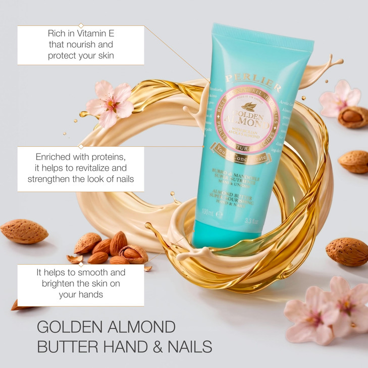 Perlier Golden Almond Super Nourishing Hand And Nail Butter 3.3 Fl. Oz