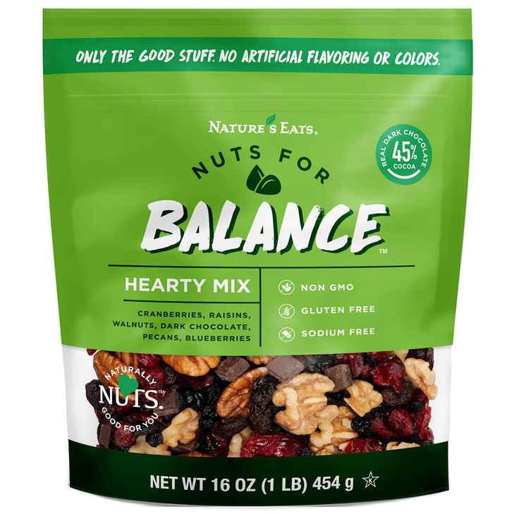 Nature S Eats Nuts For Balance Hearty Trail Mix Chocolate 16 Ounce