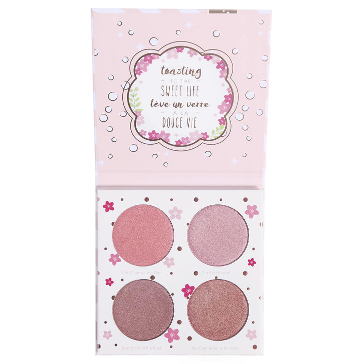 Beauty Bakerie Powder Blush Makeup Palette For Face And Cheeks 4 Highlight