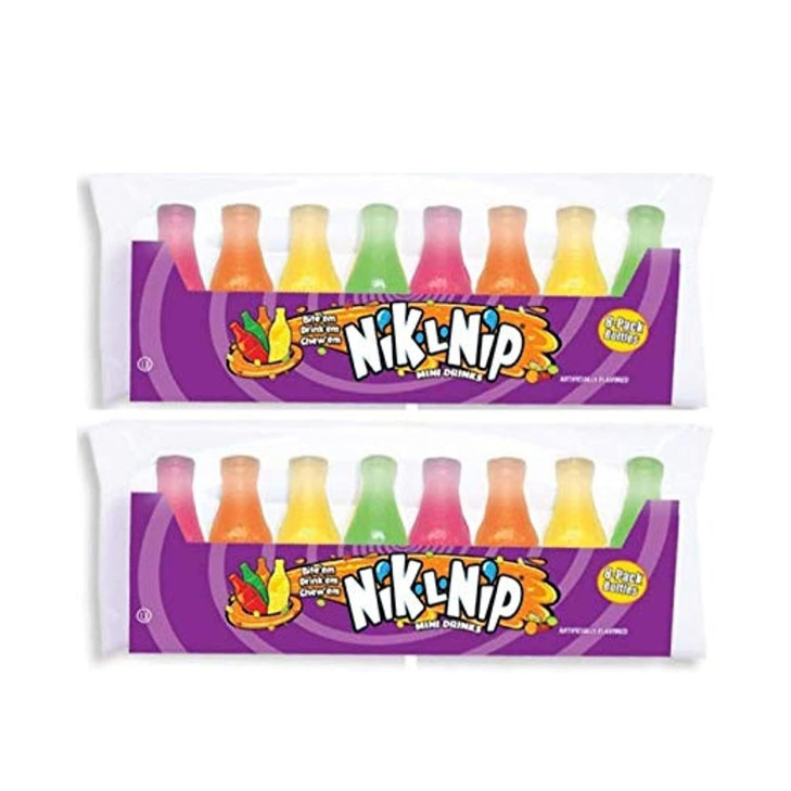 Nik L Nip Mini Drinks Candy 8 Count Pack Of 3