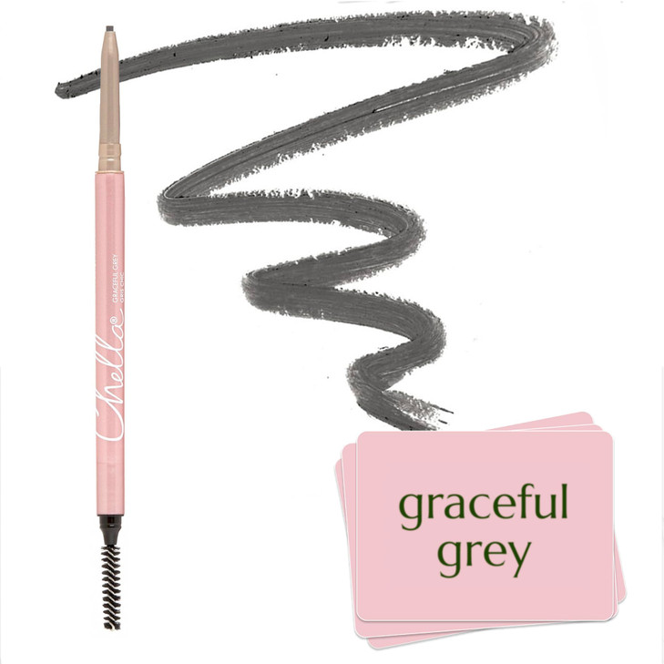 Chella Eyebrow Pencil Long Wear Definer With Precise Tip Grey
