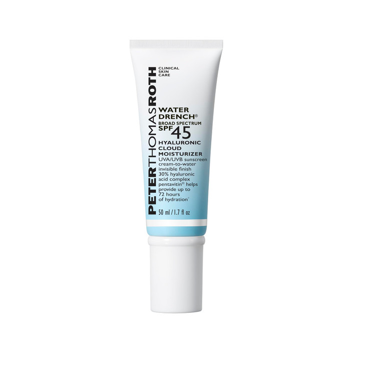 Peter Thomas Roth Water Drench Broad Spectrum Spf 45 Hyaluronic Cloud Moisturizer Spf Moisturizer For Face Lightweight Sunscreen For Face