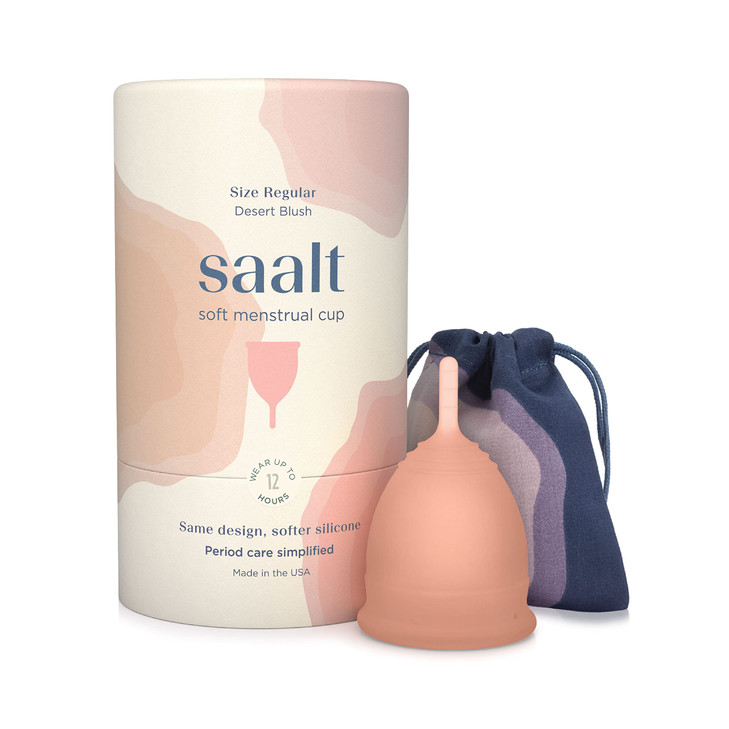 Saalt Soft Menstrual Cup Reusable Period Cup With Carry Bag