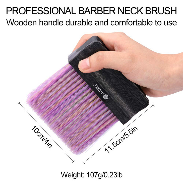 Barber Neck Duster Brush For Hair Cutting Professional Soft Household Hair Brush Professional Salon Tool Colorful Black Red